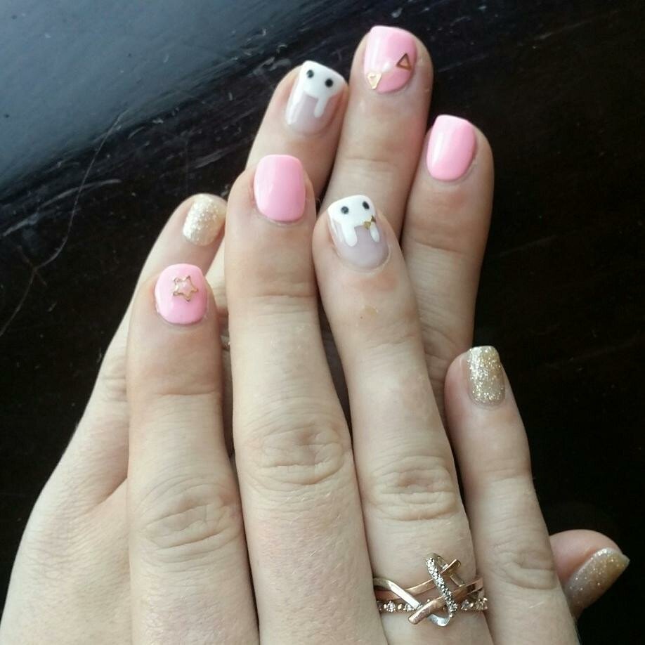 дизайн коротких ногтей