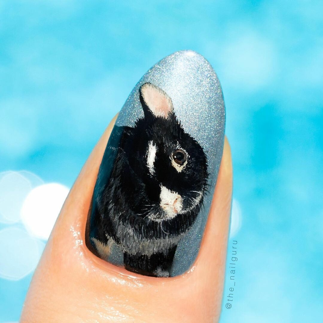 реалистичный заяц рисунок