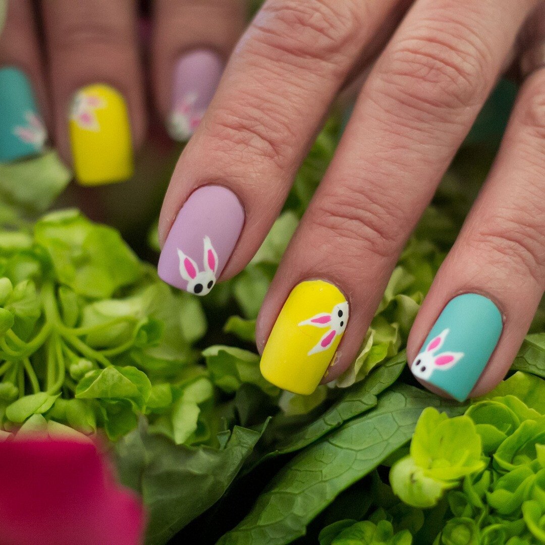 разноцветные ногти