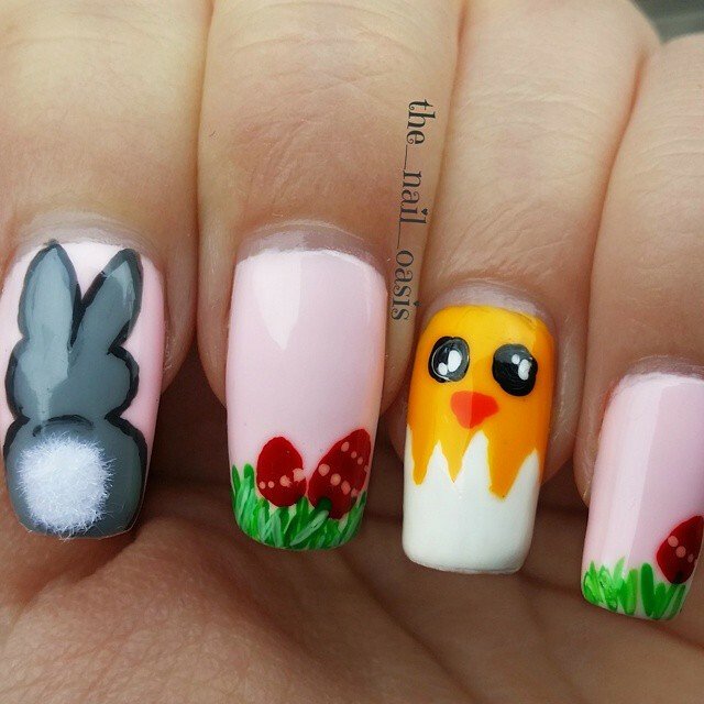 разные рисунки на ногтях