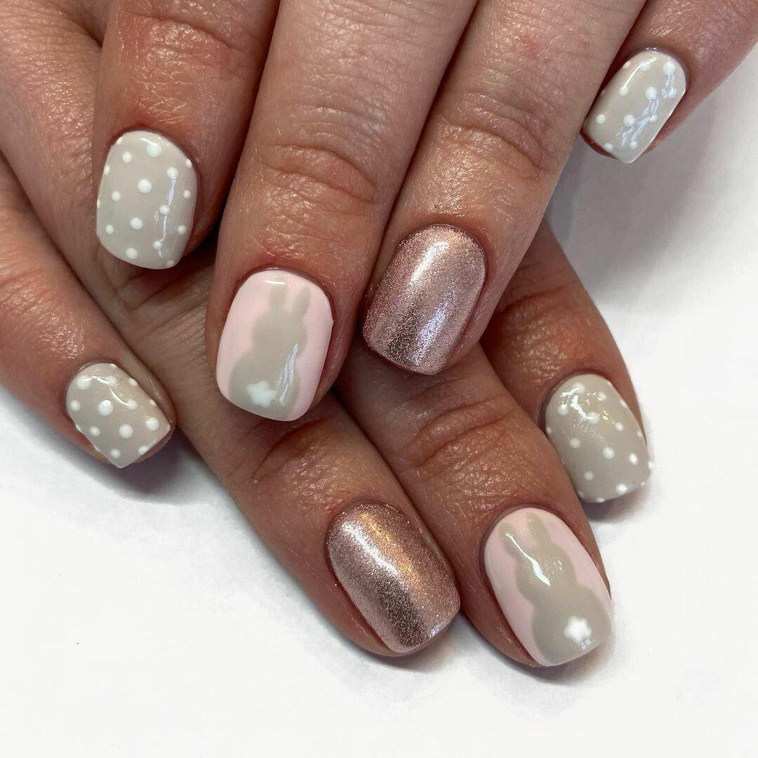 блестящий маникюр