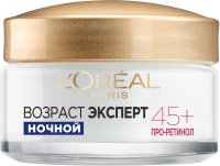 L'Oreal Paris Ночной крем для лица "Возраст эксперт 45+", против морщин, лифтинг-уход, 50 мл