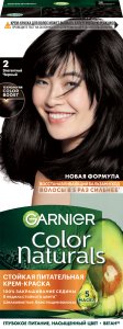Garnier Стойкая питательная крем-краска для волос Color Naturals, оттенок 2.0, Элегантный черный