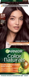 Garnier Стойкая питательная крем-краска для волос "Color Naturals", оттенок 4.12, Холодный шатен