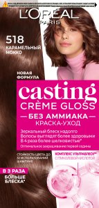 L'Oreal Paris Краска-уход для волос Casting Creme Gloss, оттенок 518, Карамельный Мокко