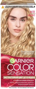 Garnier Стойкая крем-краска для волос "Color Sensation, Роскошь цвета" оттенок 9.13, Кремовый перламутр, 112 мл