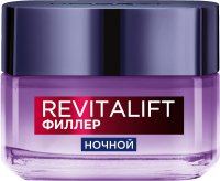 L'Oreal Paris Ночной антивозрастной крем "Ревиталифт Филлер [ha]" против морщин для лица, 50 мл