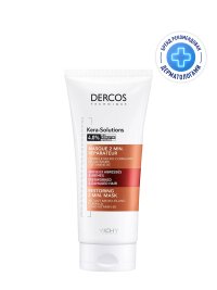 VICHY DERCOS KERA-SOLUTIONS Экспресс-маска с комплексом Про-Кератин, реконструирующая поверхность волоса, 200 мл