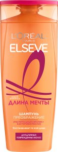L'Oreal Paris Шампунь Преображение "Elseve, Длина Мечты", для длинных поврежденных волос, с кератином, 250 мл