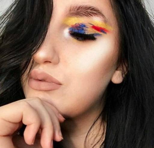 яркий макияж глаз