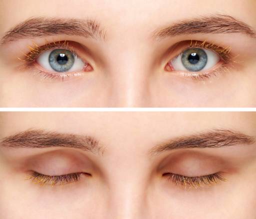 блестящая тушь для карих глаз