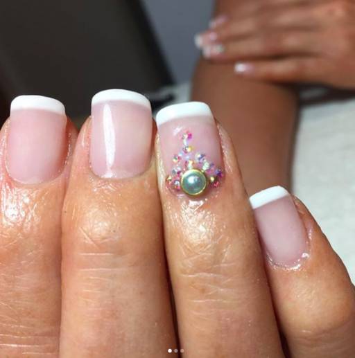 френч с жемчугом