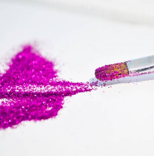 розовый глиттер