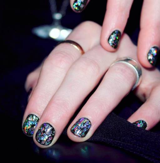 черный глиттер