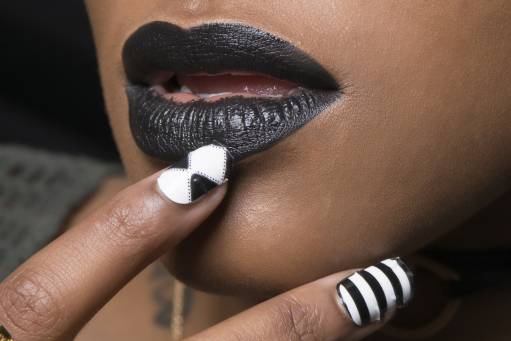 черно-белый маникюр