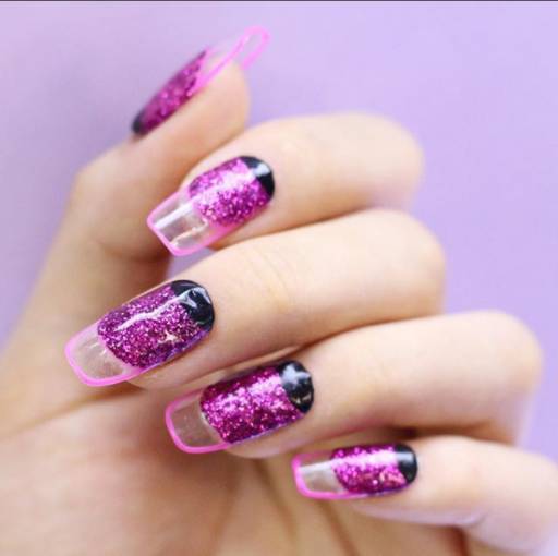 прозрачный кончик ногтя