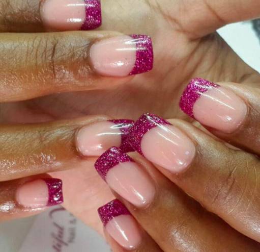 два оттенка розового